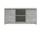 vidaXL TV Cabinet Concrete Grey 102x37.5x52.5 cm Engineered Wood