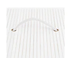 vidaXL Bamboo Laundry Basket with Single Section White