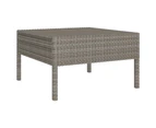 vidaXL 2 Piece Garden Lounge Set with Cushions Poly Rattan Grey