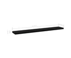 vidaXL Bookshelf Boards 4 pcs Black 60x10x1.5 cm Engineered Wood