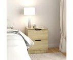 vidaXL Bedside Cabinets 2 pcs Sonoma Oak 40x40x50 cm Engineered Wood