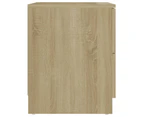 vidaXL Bedside Cabinets 2 pcs Sonoma Oak 40x40x50 cm Engineered Wood