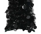 vidaXL Pop-up Artificial Christmas Tree Black 150 cm PET
