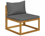 6 Piece Garden Lounge Set with Cushions Solid Acacia Wood