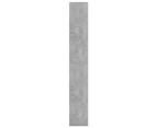 vidaXL Book Cabinet/Room Divider Concrete Grey 80x30x198 cm Engineered Wood