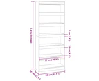 vidaXL Book Cabinet/Room Divider Concrete Grey 80x30x198 cm Engineered Wood