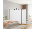 vidaXL 4-Panel Room Divider White 698x180 cm Fabric