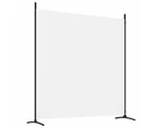 vidaXL 4-Panel Room Divider White 698x180 cm Fabric