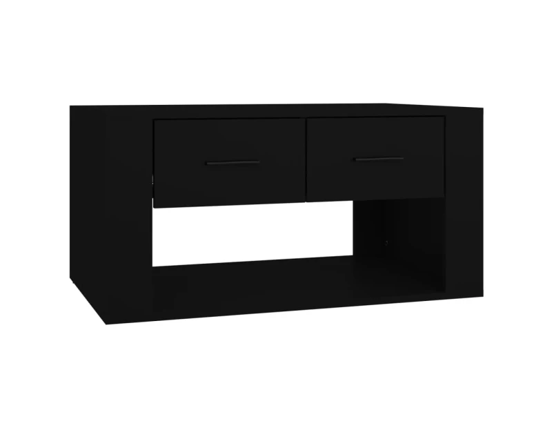 vidaXL Coffee Table Black 80x50x40 cm Engineered Wood