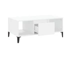 vidaXL Coffee Table White 90x50x36.5 cm Engineered Wood