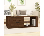 vidaXL Coffee Table Brown Oak 100x50.5x35 cm Engineered Wood