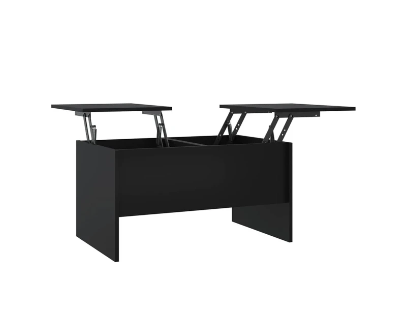 vidaXL Coffee Table Black 80x50x42.5 cm Engineered Wood