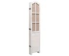 vidaXL 6-Panel Room Divider White 210x165 cm Fabric