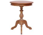 vidaXL Side Table Natural 50x50x65 cm Solid Mahogany Wood