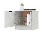 vidaXL Bedside Cabinets 2 pcs Concrete Grey 40x39x40 cm