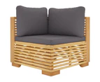 vidaXL 6 Piece Garden Lounge Set with Cushions Solid Wood Teak