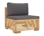 vidaXL 6 Piece Garden Lounge Set with Cushions Solid Wood Teak