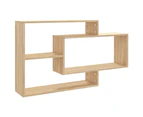 vidaXL Wall Shelves Sonoma Oak 104x20x58.5 cm Engineered Wood