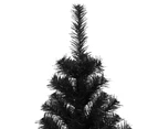 vidaXL Artificial Christmas Tree with Stand Black 180 cm PVC