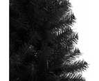 vidaXL Artificial Christmas Tree with Stand Black 180 cm PVC