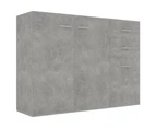 vidaXL Sideboard Concrete Grey 105x30x75 cm Engineered Wood