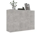 vidaXL Sideboard Concrete Grey 105x30x75 cm Engineered Wood