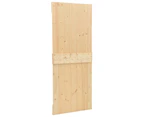 vidaXL Sliding Door with Hardware Set 90x210 cm Solid Pine Wood