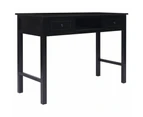 vidaXL Writing Desk Black 110x45x76 cm Wood