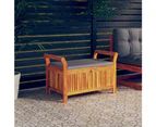 vidaXL Garden Storage Bench with Cushion 91 cm Solid Wood Acacia