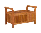 vidaXL Garden Storage Bench with Cushion 91 cm Solid Wood Acacia