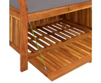 vidaXL Garden Storage Bench with Cushion 91 cm Solid Wood Acacia