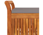 vidaXL Garden Storage Bench with Cushion 91 cm Solid Wood Acacia