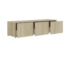 vidaXL TV Cabinet Sonoma Oak 120x34x30 cm Engineered Wood
