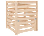 vidaXL Composter 63.5x63.5x77.5 cm Solid Wood Pine