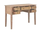 vidaXL Writing Desk Brown 109.5x45x77.5 cm Wood