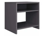 vidaXL Bedside Cabinets 2 pcs Grey 40x30x40 cm Engineered Wood