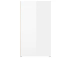 Sideboard High Gloss White 100x33x59.5 cm Engineered Wood