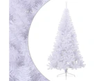 Artificial Half Christmas Tree with Stand White 240 cm PVC