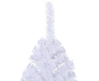 Artificial Half Christmas Tree with Stand White 240 cm PVC