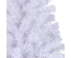 Artificial Half Christmas Tree with Stand White 240 cm PVC