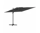 vidaXL Double Top Cantilever Umbrella Anthracite 400x300 cm