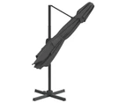 vidaXL Double Top Cantilever Umbrella Anthracite 400x300 cm