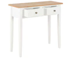 vidaXL Dressing Console Table White 79x30x74 cm Wood