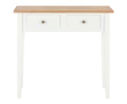 vidaXL Dressing Console Table White 79x30x74 cm Wood