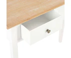 vidaXL Dressing Console Table White 79x30x74 cm Wood