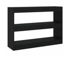 vidaXL Book Cabinet/Room Divider Black 100x30x72 cm