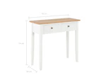 vidaXL Dressing Console Table White 79x30x74 cm Wood