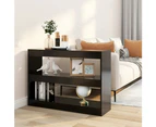 vidaXL Book Cabinet/Room Divider Black 100x30x72 cm