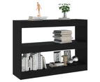 vidaXL Book Cabinet/Room Divider Black 100x30x72 cm