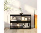 vidaXL Book Cabinet/Room Divider Black 100x30x72 cm